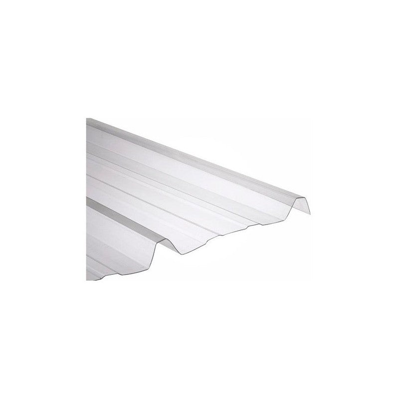 CHAPA POLICARBONATO CRISTAL TRAPEZOIDAL 0.8MM