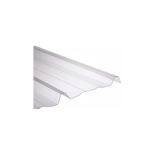 CHAPA POLICARBONATO CRISTAL TRAPEZOIDAL 0.8MM
